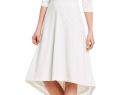 Calvin Klein Bridesmaid Dresses Luxury Calvin Klein F the Shoulder 3 4 Sleeve Hi Low Midi Gown