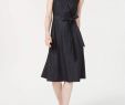 Calvin Klein Bridesmaid Dresses New Belted Fit & Flare Dress