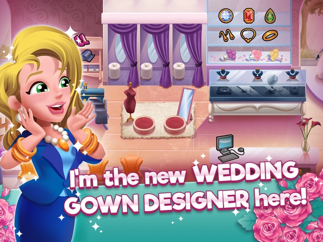 Cartoon Wedding Dresses Lovely Wedding Salon Dash On the App Store