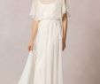 Casual Bridal Dresses Beautiful Casual Flutter Sleeved Lace Decorated Silk Chiffon Vintage