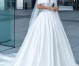 Casual Bridal Gown Unique Elegant Deep V Neck Simple Real Image Long Train Wedding