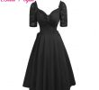Casual Corset Dress Best Of 2019 Women Summer Gothic Dresses Casual Clothing 2018 Lace Up Corset V Neck Half Sleeve Retro Vintage Y Black Party Punk Dress Y From