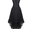 Casual Corset Dress Best Of Burvogue Women S Lace Up Steampunk Gothic Overbust Corset