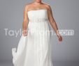 Casual Ivory Wedding Dress Awesome Sumptuous Empire Strapless Ankle Length Beaded & Ruffles