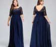 Casual Mother Of the Bride Dresses for Outdoor Wedding Fresh Dark Navy Lace Chiffon Half Sleeves Prom Dresses Lace top A Line Chiffon V Back Mother Bride Dresses Plus Size Gowns Hy5035 Mother the Bride
