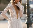Casual Wedding Dresses for Fall Best Of Discount Berta 2019 A Line Beach Wedding Dresses Long Sleeve Sheer V Neck Lace Appliqued Bridal Gowns Sweep Train Tulle Boho Casual Wedding Dress