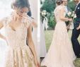 Champagne and Ivory Wedding Dress Elegant Elegant Garden Country Wedding Dresses 2017 Champagne Tulle Lace Appliqued Capped Sleeve Reem Acra Bridal Gowns Custom Made