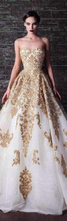 Champagne Gold Wedding Dress Elegant Gold Wedding Dresses