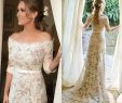 Champagne Wedding Dresses with Sleeves Unique Full Lace Wedding Dresses Half Sleeve F Shoulder Champagne Lining 2018 Custom Made Garden Outdoor Plus Size Wedding Bridal Gowns Cheap