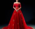 Cheap Colored Wedding Dresses Beautiful 2017 Red Gold Arabic Wedding Dresses Half Sleeves F the