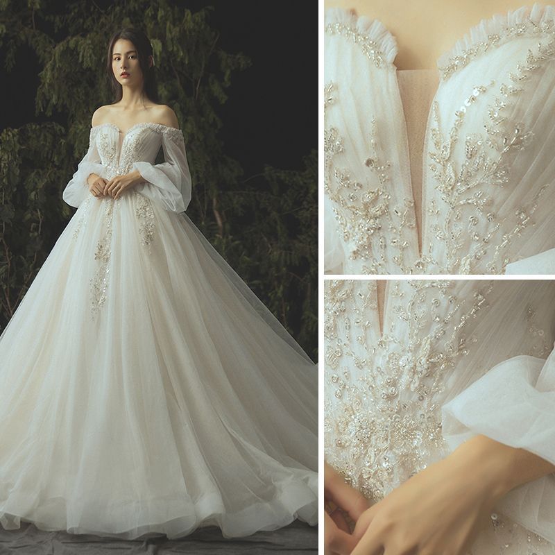 Cheap Ivory Wedding Dresses Unique Luxury Gorgeous Ivory Wedding Dresses 2019 Ball Gown Lace