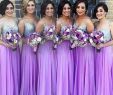 Cheap Lilac Dresses Elegant Light Purple Bridesmaid Dresses 2019 A Line Spaghetti Beaded Sequined Chiffon Wedding Guest Dress Long Pleats Zipper Cheap Party Gowns Red Bridesmaids