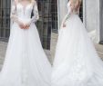 Cheap Plus Size Wedding Dresses Under 100 Beautiful Discount A Line Princess Wedding Gown Plus Size Long Sleeve Jewel Neck Open Back Wedding Dress with Delicate Appliques Sweep Train Tulle Bridal Gown