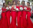 Cheap Red and Black Wedding Dresses Unique African Red Plus Size Bridesmaid Dresses Y Spaghetti Mermaid Wedding Guest Dress African Cheap Bridemaid Dress Custom Made Short Black Bridesmaid
