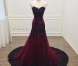 Cheap Red and Black Wedding Dresses Unique Long Sheath Sweetheart Black and Red evening Dress