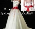 Cheap Red and White Wedding Dress New Red and White Wedding Dresses