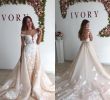 Cheap Rental Wedding Dresses Awesome 2018 Cheap Arabic Wedding Dresses A Line F Shoulder Lace Appliques Illusion Long Open Back Overskirts Simple Plus Size formal Bridal Gowns