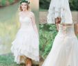 Cheap Short Wedding Dresses Under 100 Lovely Discount Vintage Ivory High Low Wedding Dresses for Summer A Line Tiered Lace Fancy Lace Up Bridal Gowns Sweetheart Country Western Plus Size Line