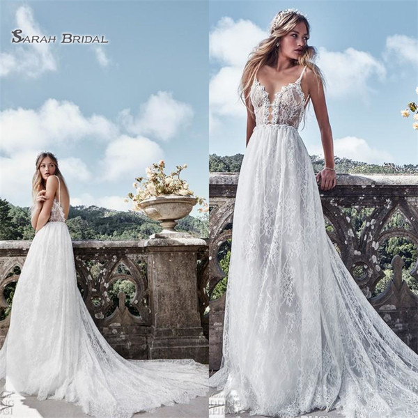 Cheap Wedding Dresses Dallas Luxury 2019 Vintage 2019 Spaghetti A Line Wedding Dresses Backless Lace Cheap Long Bridal Gowns Beach Boho Bride Dress From Sweet Life $155 78