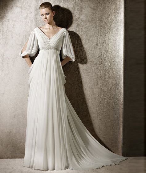d07b9487a6e832b bc24b sleeved wedding dresses empire wedding dresses