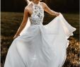 Cheap Wedding Dresses Under 100 Beautiful Discount Summer Country Wedding Dresses High Neck top Lace Halter Full Length Chiffon Long Y Beach Boho Bridal Gowns Cheap Plus Size Under 100
