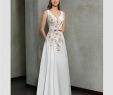 Chiffon A Line Wedding Dresses Inspirational 2018 Elegant White Chiffon A Line Wedding Dresses Y Deep V Neck Bridal Gowns Vestido De Novias Floor Length Spaghetti Wedding Gowns