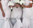 Chiffon Bridesmaid Dresses for Beach Wedding Unique White Mermaid Bridesmaid Dresses 2019 Chiffon Ankle Length