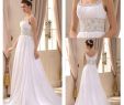 Chiffon Empire Waist Wedding Dress New Discount Empire Waist A Line Beach Wedding Dress Spaghetti Straps Sweep Train White Chiffon Beaded Sequined Lace Up Garden Bridal Wedding Gowns