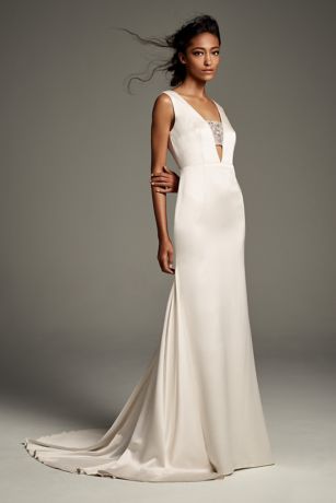 Chiffon Empire Waist Wedding Dress New White by Vera Wang Wedding Dresses & Gowns