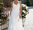 Chiffon Plus Size Wedding Dress Elegant soft Chiffon A Line Gown with Ruffled Skirt Style 9pk3218 by
