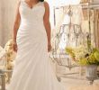 Chiffon Plus Size Wedding Dress Lovely Beautiful Second Wedding Dress for Plus Size Bride