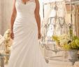 Chiffon Plus Size Wedding Dress Lovely Beautiful Second Wedding Dress for Plus Size Bride