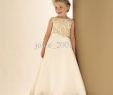 Child Dresses for Wedding Elegant wholesale Custom Made Embroideried Satin Flower Girl Dress
