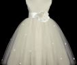 Child Dresses for Wedding Luxury A Line Princess Scoop Sleeveless Hand Made Flower Long Tulle