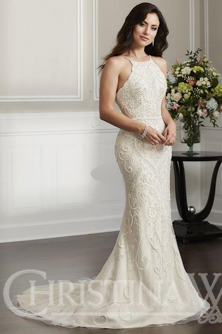 christina wu halter top wedding gown 01 541