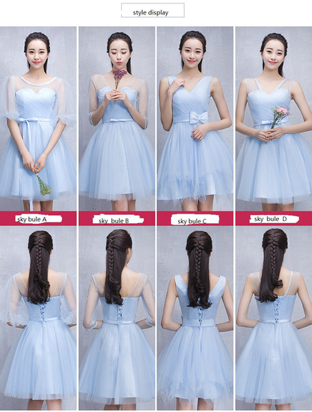 Civil Ceremony Dress Inspirational 2019 Bridesmaid Blue Short Suit Bridesmaid Group Dresses Tulle Dinner Short Knee Dresses for the 2018 Wedding Ceremony From Wenmengyu $80 41