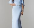 Cold Shoulder Dresses for Wedding Luxury Light Blue Long Cold Shoulder Prom Dress