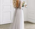 Color Embroidered Wedding Dress Awesome Grey Lace Wedding Dress Vera Wedding Dress with Long