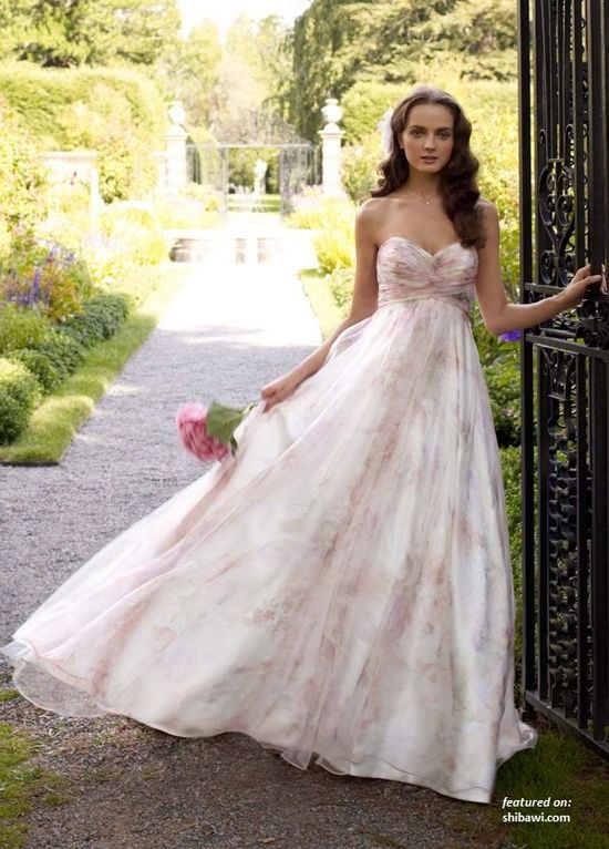 Colored Bridal Gowns Fresh Wedding Gowns Of Color and with Color Pink Floral Wedding