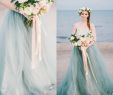 Colorful Wedding Gowns Awesome Fairy Colorful Country Beach Wedding Dresses Bridal Gowns Strapless Sweetheart Lace Tulle Pale Blue Tulle Sweep Train Petals
