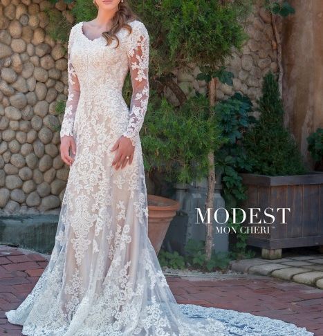 Conservative Wedding Dresses Best Of Modest Bridal by Mon Cheri Tr Long Sleeve Wedding Gown