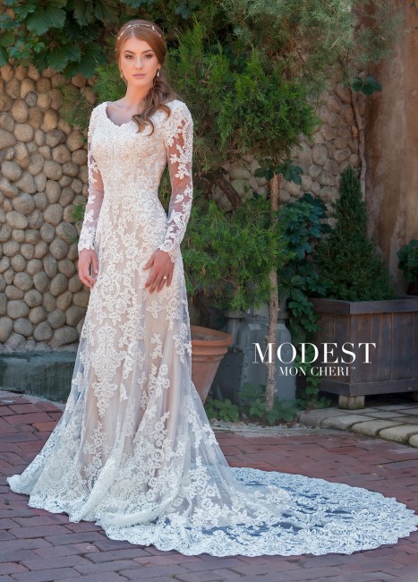 modest bridal by mon cheri tr long sleeve wedding gown 01 273