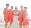 Coral and Teal Bridesmaid Dresses Elegant Western Cape Beach Wedding Bridesmaids
