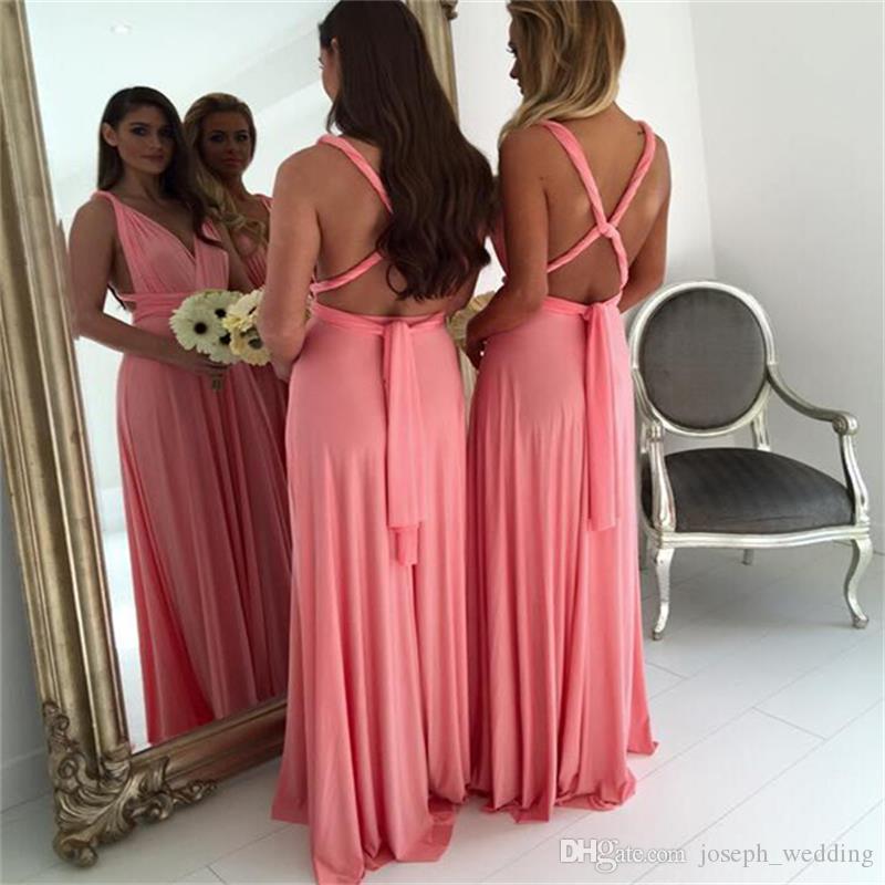 backless coral african wedding guest