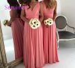 Coral Colored Dresses for Wedding Elegant Y Backless Coral African Wedding Guest Dress A Line Long
