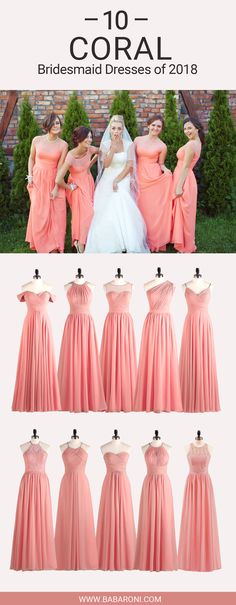 Coral Colored Dresses for Wedding Luxury 75 Best Coral Bridesmaid Dresses Images In 2019