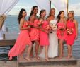 Coral Wedding Dresses Beautiful Coral Gold Mansion by the Sea Bridesmaids Beach Wedding