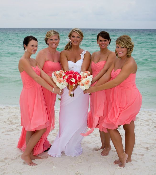 Coral Wedding Dresses Beautiful Teal and Coral Wedding