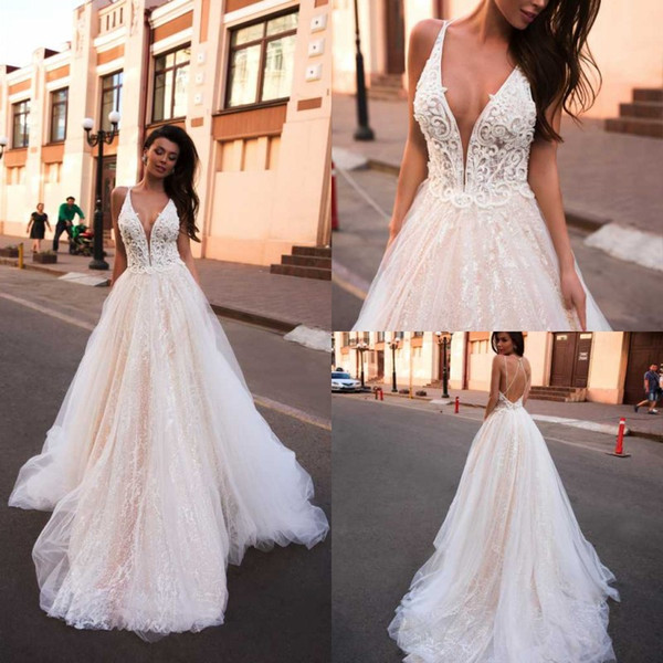 Cost Of Wedding Dress Best Of Discount 2020 Ida torez Wedding Dresses Deep V Neck Sleeveless Lace Appliques Bridal Gowns Y Backless Sweep Train A Line Wedding Dress Bridal