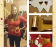 Costume Shapes Elegant Diy Wonder Woman Red Shirt Blue Pants Gold and Red Fabric